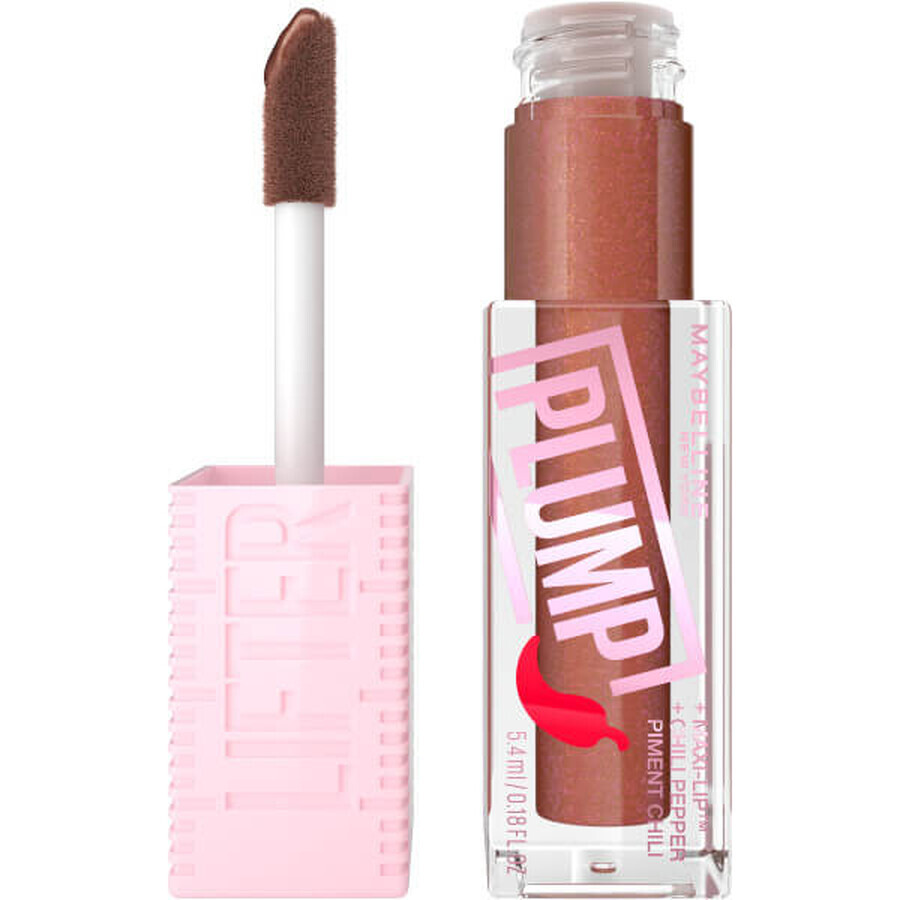 Maybelline Lifter Plump Lip Gloss 007 Cocoa Zing, 5,4 ml