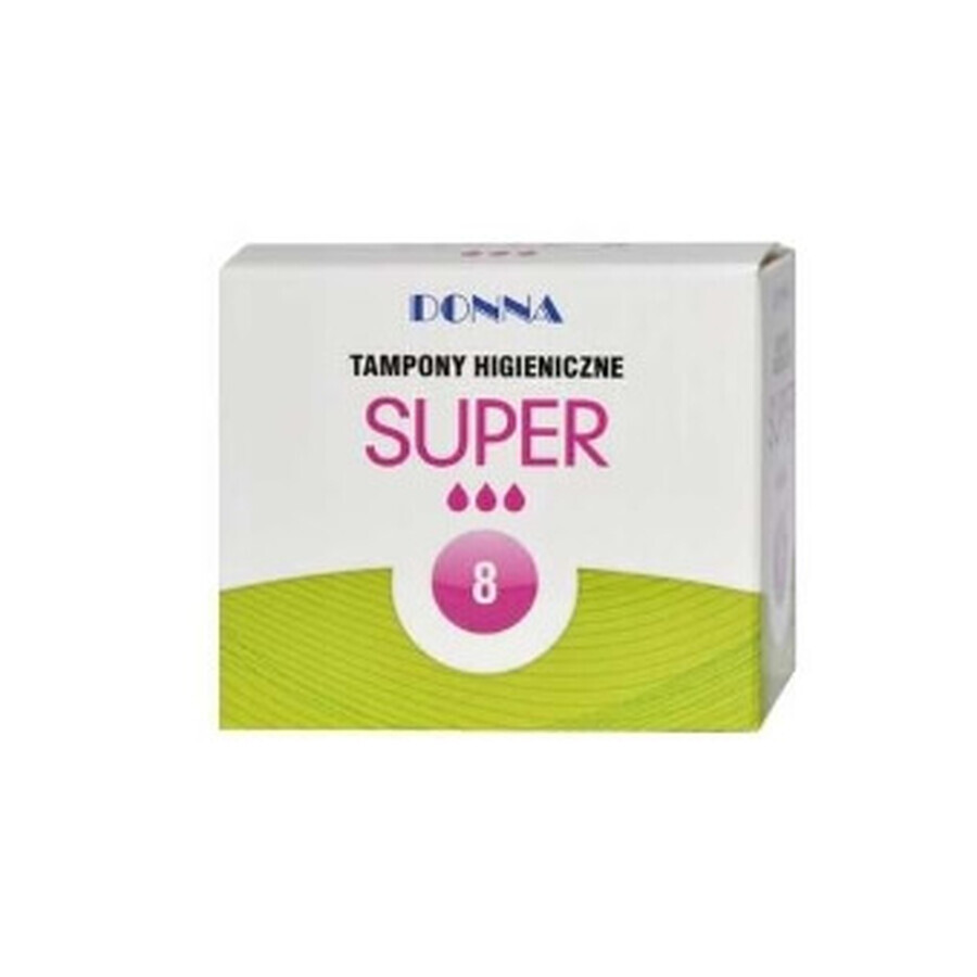 Hygienepads, Donna Neu, Super, 8 Stück - Länger!