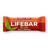 Lifebar Plus Bio-Riegel aus brasilianischen Nüssen und rohem Guarana, 47 g, Lifefood