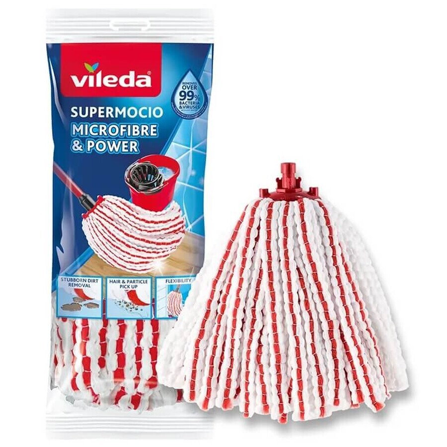 Vileda, Mopeinsatz Supermocio Microfibre amp; Power, 1 Artikel