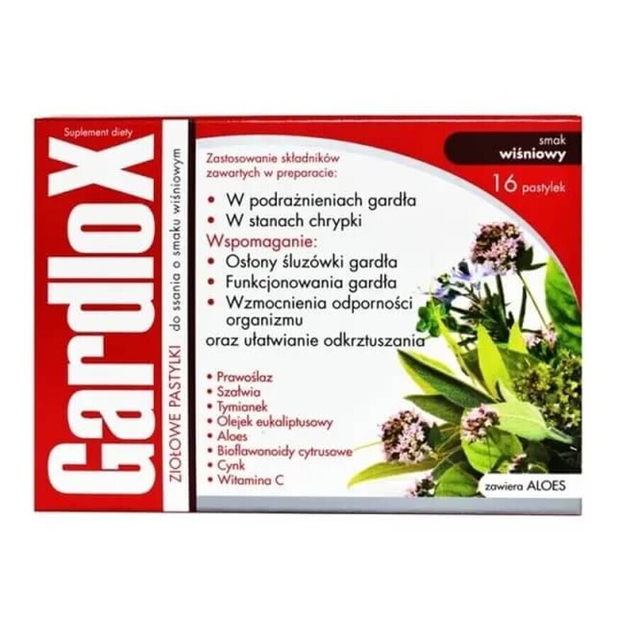 Gardlox Kräuter-Lutschtabletten, Wein-Geschmack, 16 Tabletten