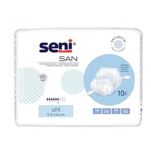 Seni San Uni anatomische Windeln, 10 Stück - Langlebig!