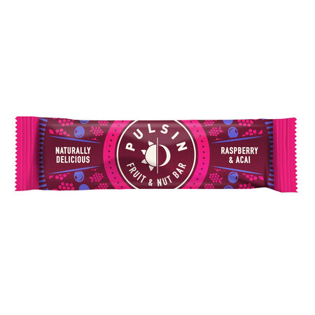 Baton cu acai, zmeură și caju, 35 g, Pulsin