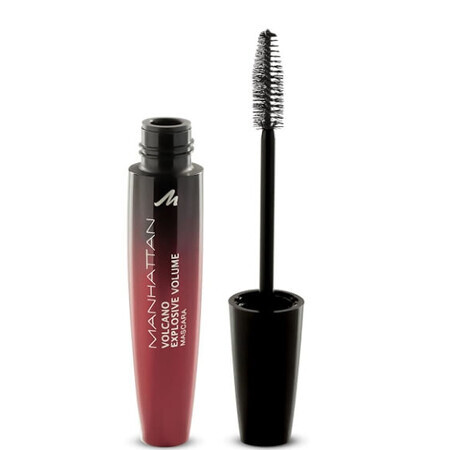 Manhattan, Volcano Mascara, Wimpern-Tusche, Farbe schwarz 1010N, 10ml