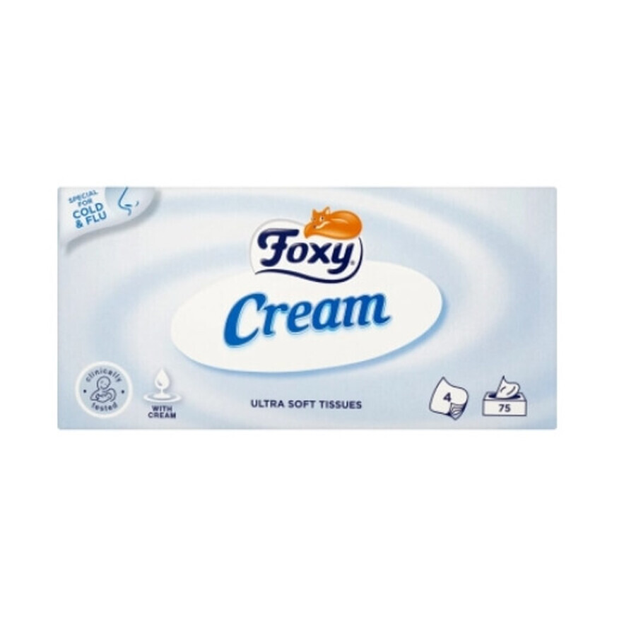 Foxy, Creme-Tücher 4 Schichten, 75 Stück