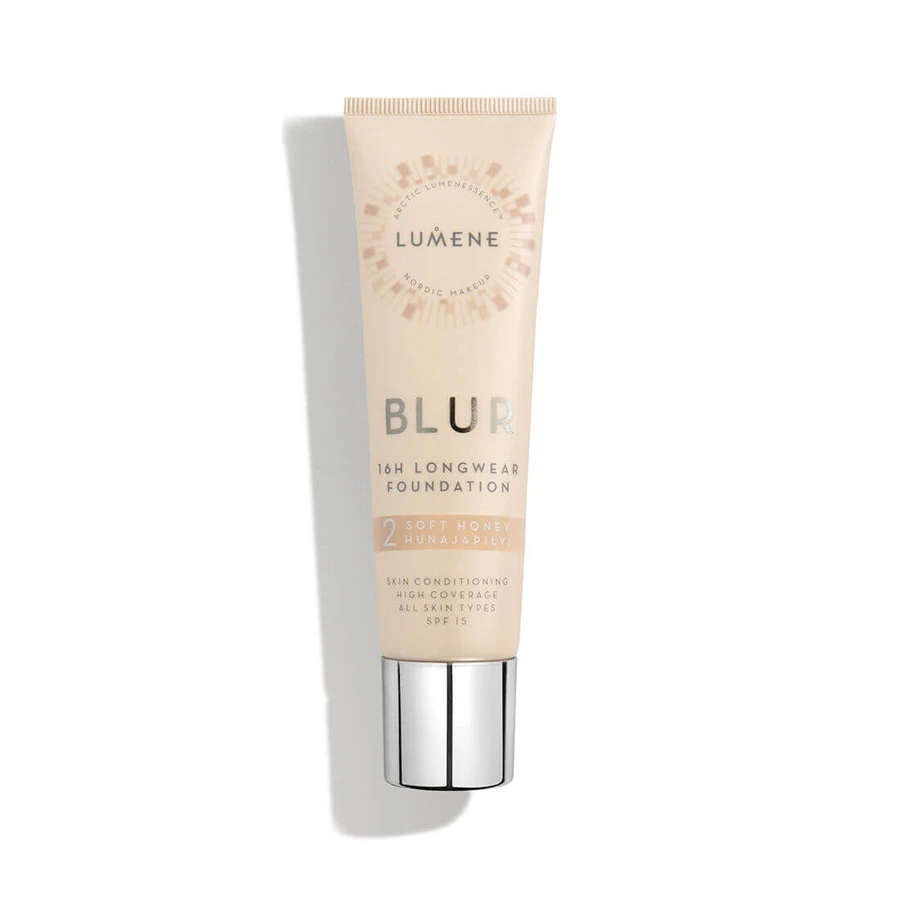 Lumene Blur 16h SPF15 Fond de ten netezitor 2 Miere moale, 30ml
