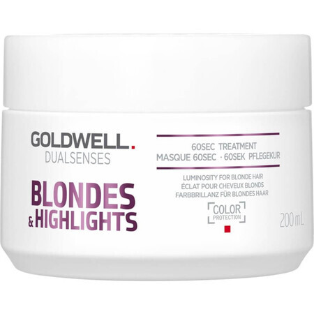 Goldwell Dualsenses Blondes amp; Highlights Trattamento per capelli in 60 secondi, 200ml