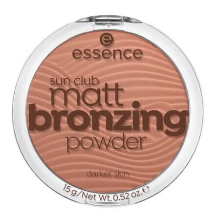 Essence, Sun club matte bronzing powder, Matte powder shade 02, 15g