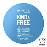 Rimmel Kind amp; Free Polvos compactos veganos 001 Translúcido, 10g