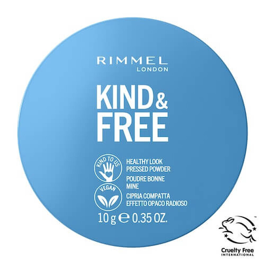 Rimmel Kind amp; Free Vegan pressed powder 001 Translucent, 10g