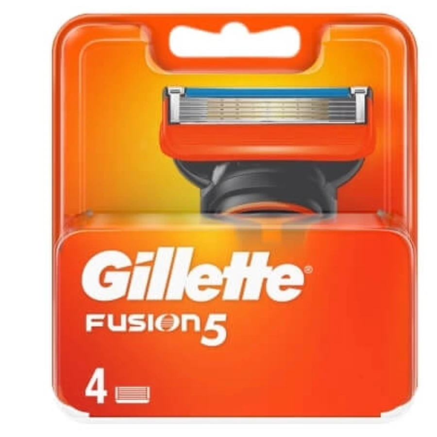Gillette, Fusion 5, Rasiererkartuschen, 4 Stück