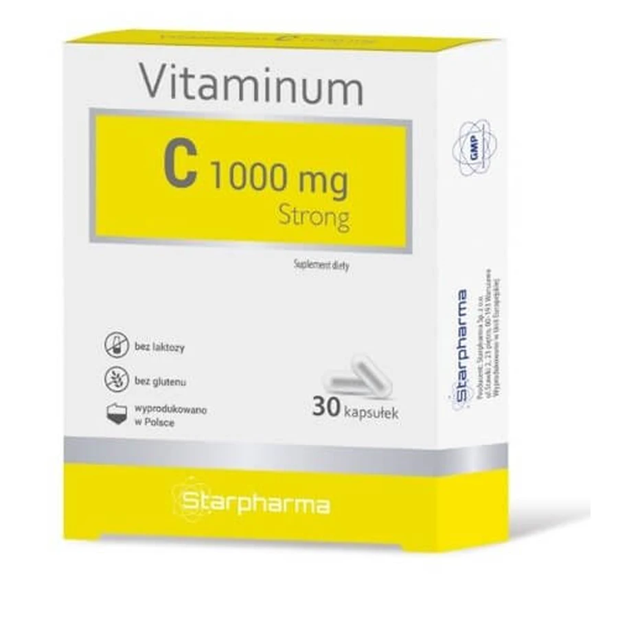 Vitamina C, 1000 mg, Forte, 30 capsule