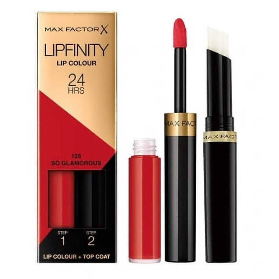 Max Factor Lipfinity Lip Colour Rossetto liquido bifasico 125 So Glamorous