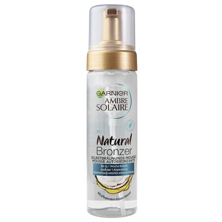 Garnier, Ambre Solaire Natural Bronzer, Selbstbräunungsmousse mit pflegendem Kokosnusswasser, 200 ml