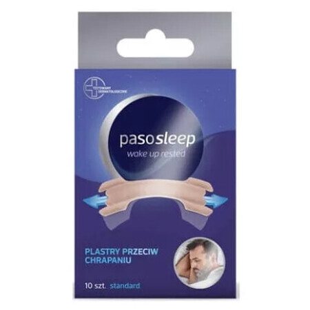 Pasosleep Wake Up Rested patch anti-ronflement, taille standard, 10 pièces - Longue durée !