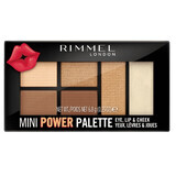 Rimmel Mini Power Paleta de maquillaje 002 Sassy, 1 ud.