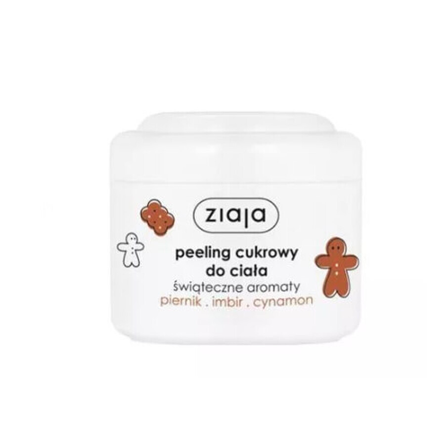 Ziaja, Body Scrub with Sugar, Ginger Ginger, Ginger Ginger, Cinnamon, 200ml - Long Shelf Life!