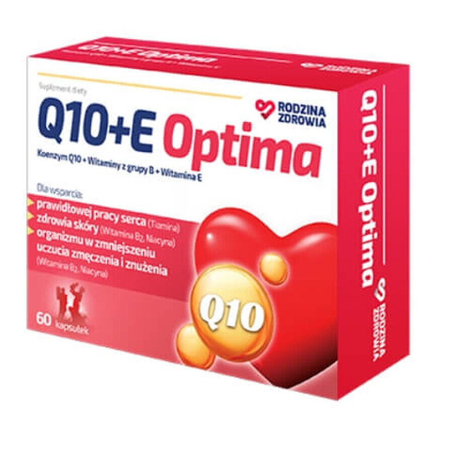 Health Family, Q10 + E Optima, 60 Kapseln