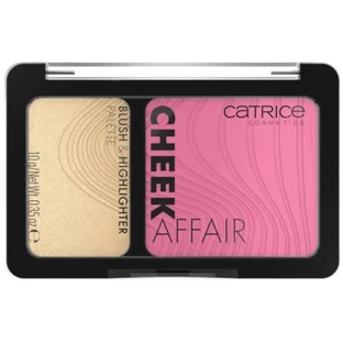 Paletă de farduri de obraz și iluminator Catrice Cheek Affair 010 Love At First Swipe, 10 g