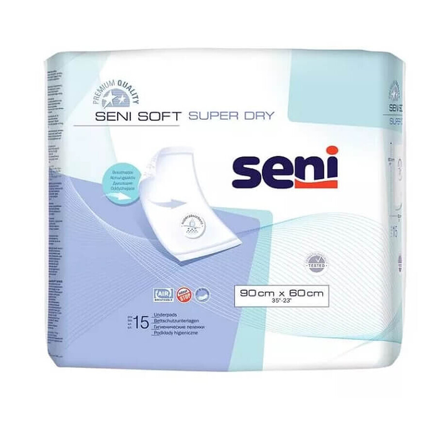 Seni Soft Super Dry Unterlagen 90 x 60 15 Stück