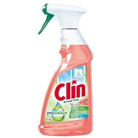 Clin, Pro Nature Fensterreiniger mit Grapefruit, 500 ml