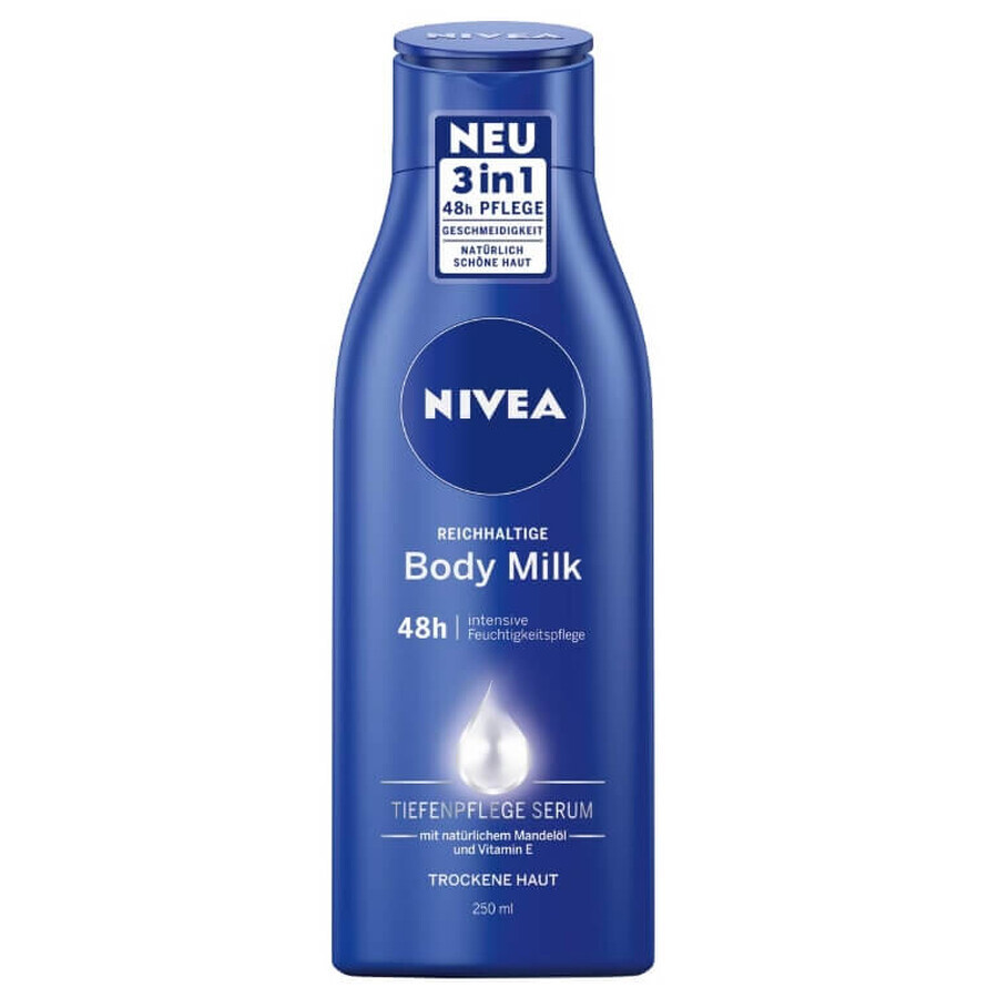 Nivea feuchtigkeitsspendende Körperlotion für trockene Haut, 250 ml