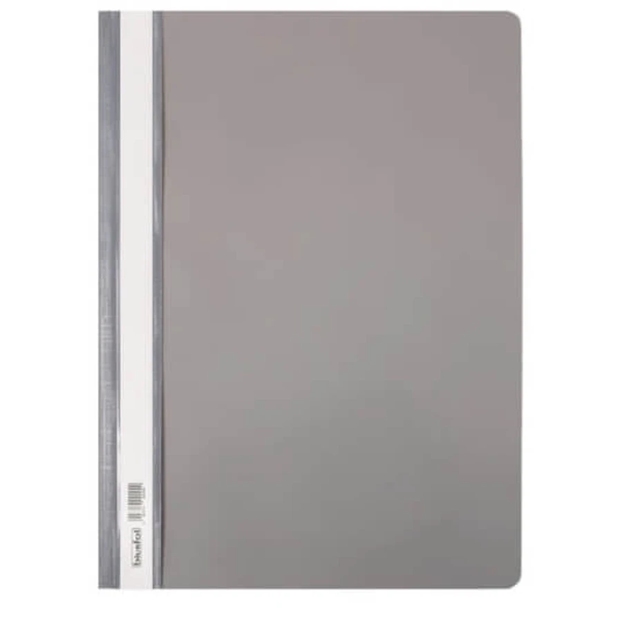 Biurfol, carpeta de plástico A4, gris