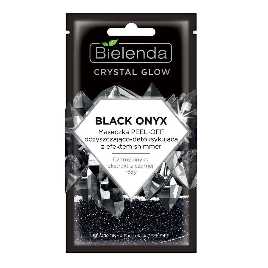 Bielenda Crystal Glow Black Onyx Reinigende und entgiftende Peel-Off-Maske, 8 g