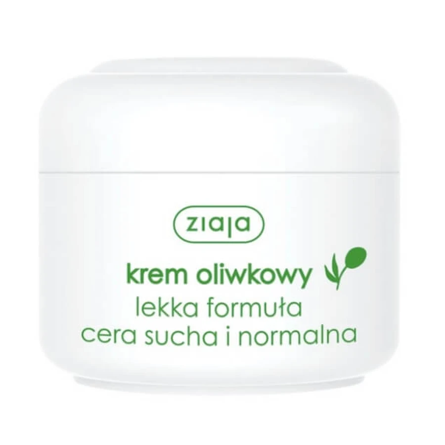 Ziaja Oliwkowa, Crema de măsline, formulă ușoară, 50ml - Termen lung de valabilitate!