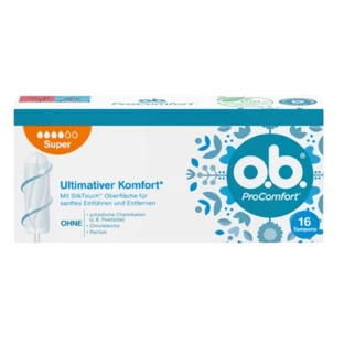 O.B. ProComfort, Super, maandverband, 16 stuks