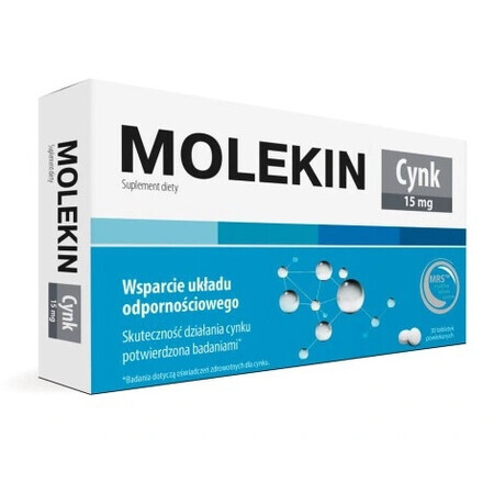 Molekin zinc 15 mg, 30 comprimate