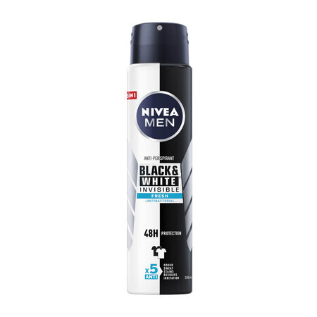 Nivea Men Black amp;White Invisible Fresh Antitranspirant Spray, 250ml