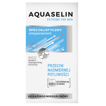 Aquaselin, Extreme Men, Spezialisiertes Antitranspirant auf Rolle, 50 ml