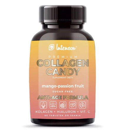 Intenson Collagen Candy mit Mango-Maracuja-Geschmack, 60 Tabletten