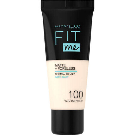 Maybelline 100 Warm Ivory Mattifying Foundation 30ml