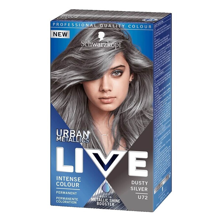 Schwarzkopf Live Urban Urban Metallic Wax Colour U72 Dusty Silver