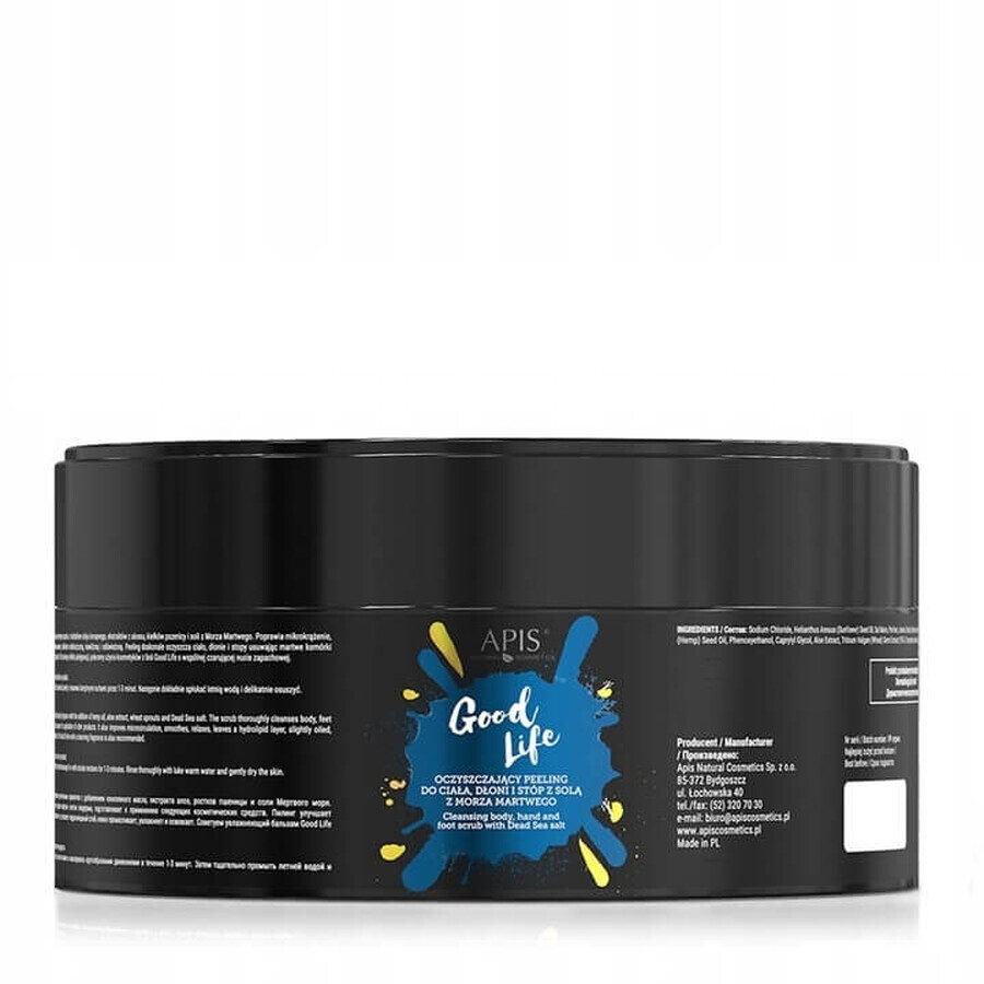 Apis Good Life Reinigendes Körper- und Fußpeeling, 250g