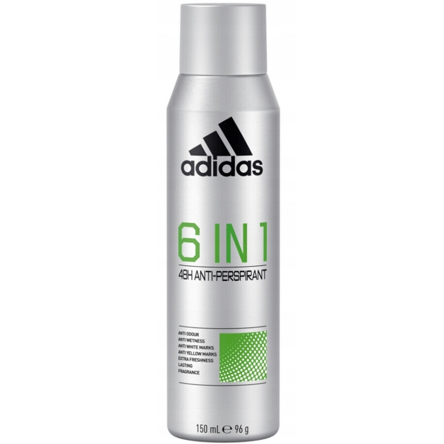 Adidas Men Antitranspirant 6in1, 150 ml