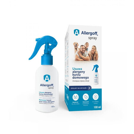 Alergoff Spray, Hausstaubmilben-Allergie-Neutralisator, 100 ml