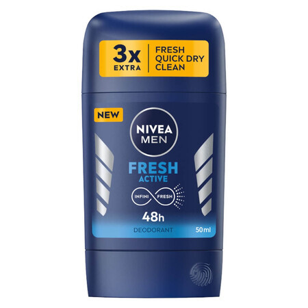 Nivea Men Fresh Active Deodorant Stick, 50ml