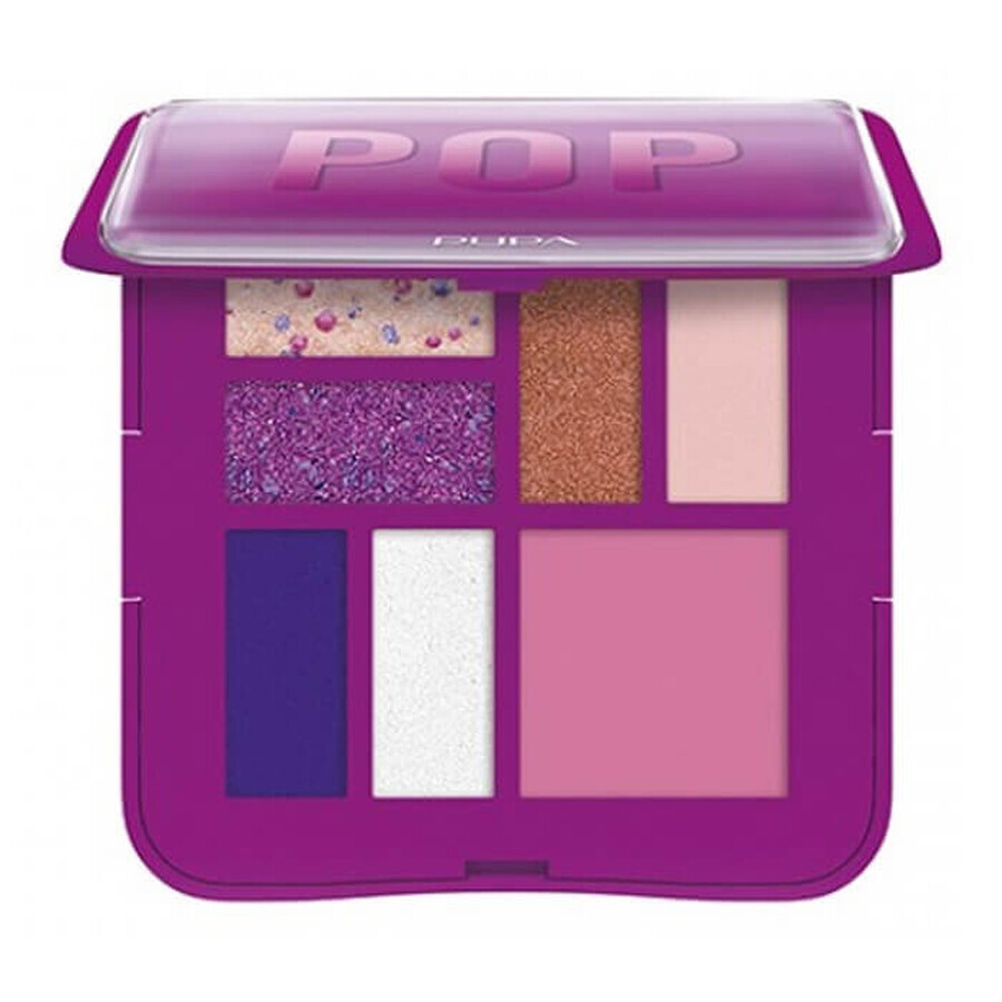 Pupa Milano 3D Effekte Design S Lidschatten Palette Fuchsia, 8g