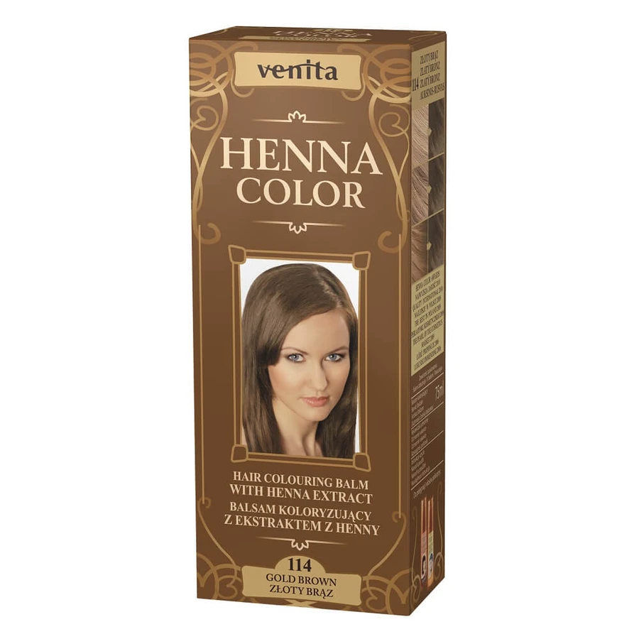 Venita Henna Coloring lotion with henna extract 114 Golden brz, 75ml