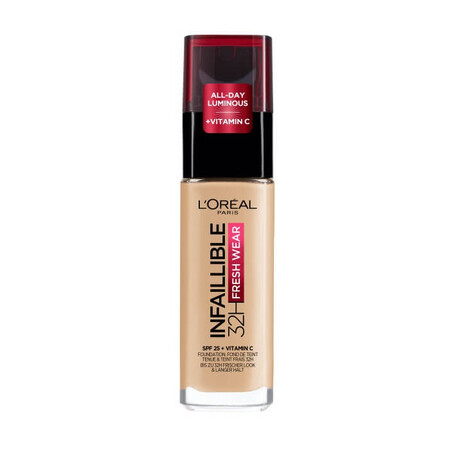 L'Oreal Paris Infaillible 32H Lang anhaltende Foundation 100 Leinen, 30ml