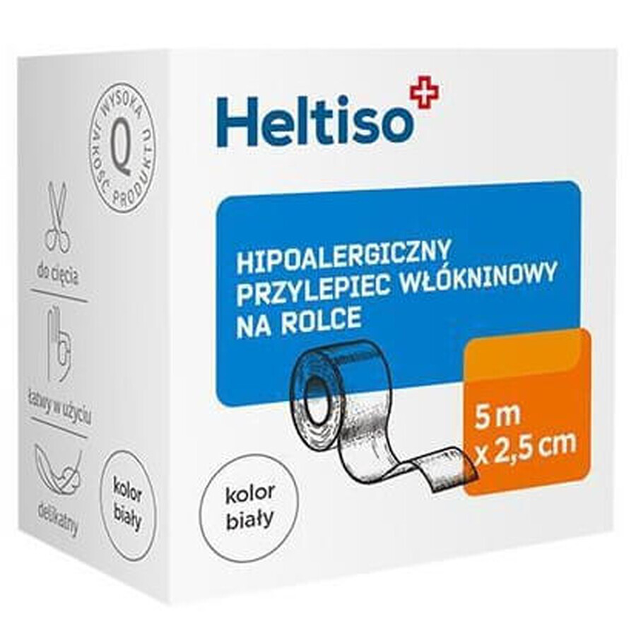 Heltiso, Vlies-Kleber 5m x 2,5cm - Langlebig!