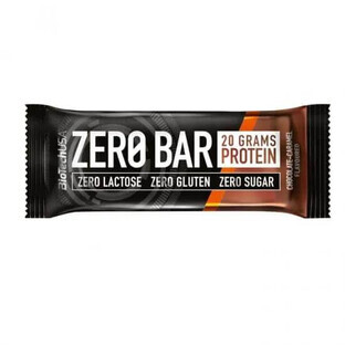 Protein Bar Chocolate and Caramel Zero Bar, 50 g, BioTechUSA