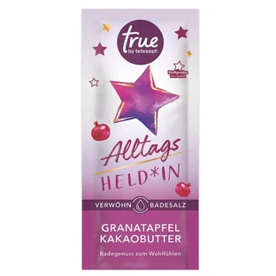 By tetesept, Alltags Held In, Pomegranate and cocoa butter scented bath additive, 50g