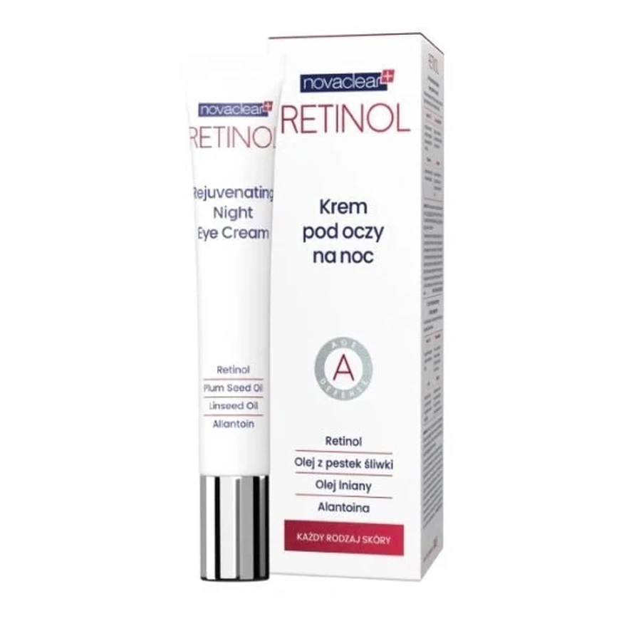 Novaclear, Retinol Krem pod oczy na noc, 15 ml: ceny i cechy