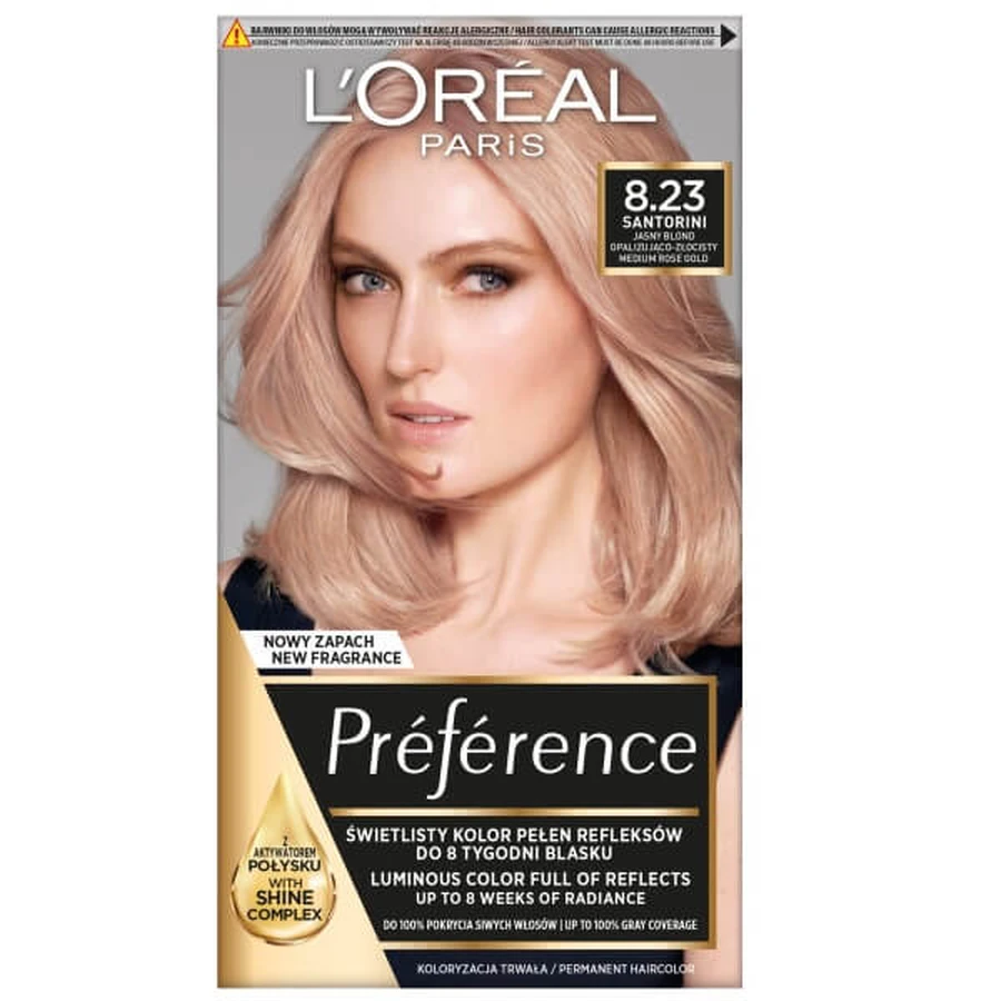 L'Oreal Paris Preference Haarfarbe 8.23 Medium Rose Gold