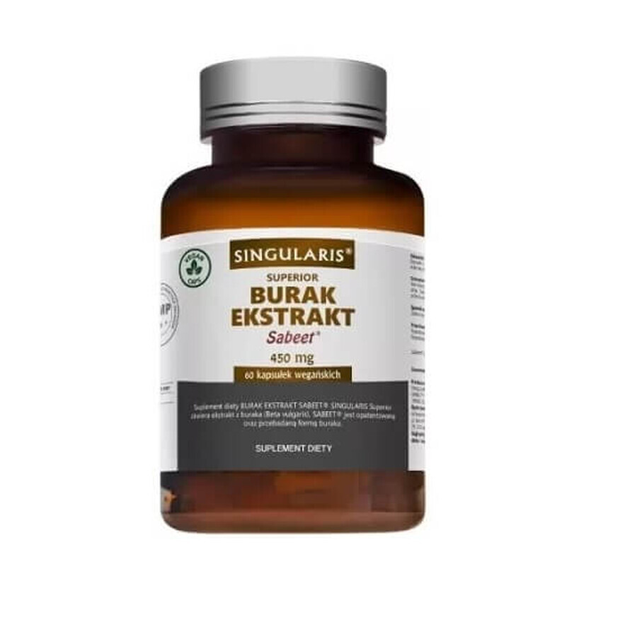 Singularis, Sabeet Rote Bete Extrakt 450mg, 60 Kapseln