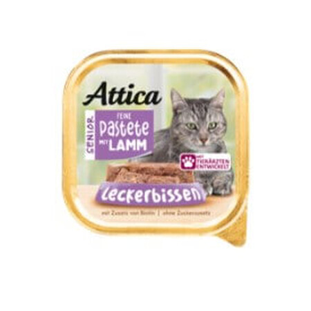 Attica, Senior, Katzennassfutter, Lamm, 100g